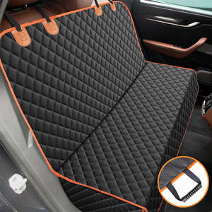 Pet Supplies: Pet Car Seat Protector - Black + Orange