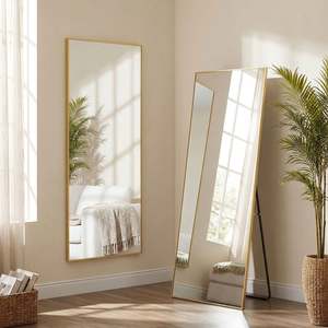Gifts For Her: Sorelle Rectangular Full Length Standing Mirror - Gold