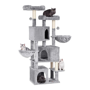 Cat Tree Tower 164cm Tall with Scratching Posts and Caves