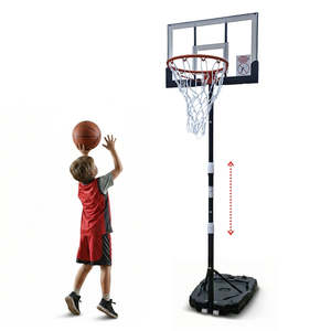 Gifts For Kids: DynaSpace Kids 100-210cm Portable Basketball System Rapid Height Adjustment