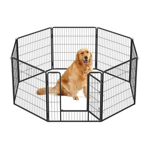 Dog Playpen Small 77cm x 80cm - Black