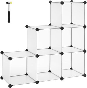 Storage Cubes 1: Modular Storage Shelves White (Set of 6)