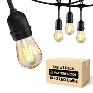Gifts Under 50: Outdoor Festoon Lights with 10+3 Bulbs 10M