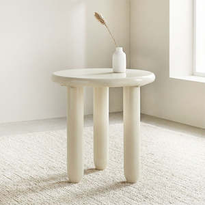 Alia Side Table - Milk White