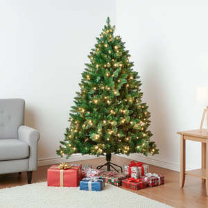 Classic Pre-Lit Christmas Tree - 180cm (6Ft)