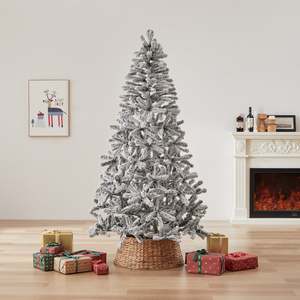 Christmas Tree: Snowy Spruce Christmas Tree - 210cm (7Ft)