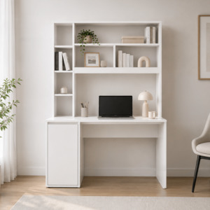 Dressing Tables: Nola Office Dressing Table Desk with Shelves