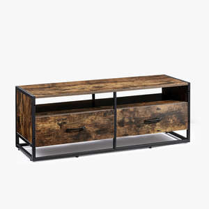 Mara 1.2m Entertainment Unit with Storage - Rustic Brown