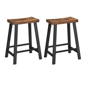 Marty Industrial Style Bar Stools (Set of 2)