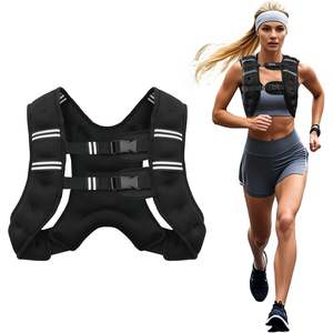 DynaSpace 10KG Weighted Vest - Reflective, Pocket for Running