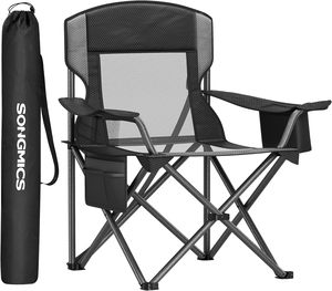 Folding Outdoor Camping Chair – Black