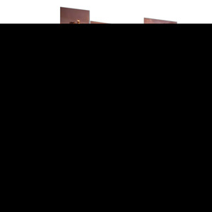 Electric Standing Desk 140 cm x 60 cm – Rustic Brown + Black