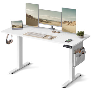 Electric Standing Desk 140 cm x 60 cm – White