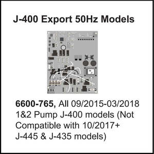 Jacuzzi® SpasJ-400 Export 50Hz Circuit Boards 1/2P