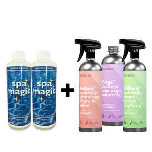 Spa Magic x 2 + 3 Biologica : Natural Spa Cleaning Kit