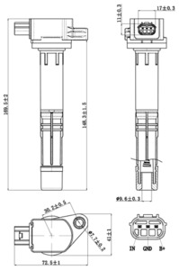 Ignition Coils: 03640-006 - IGNITION COIL