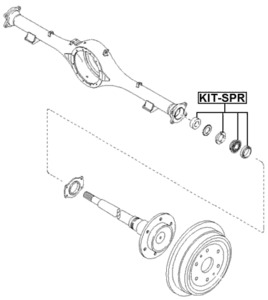 Roller Bearings: KIT-SPR - REPAIR KIT, ROLLER BEARING REAR AXLE SHAFT