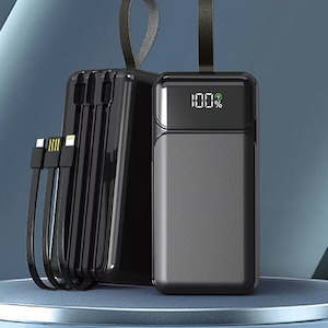 Powerbank: Aspor A319 Power Bank 50000mAh Technology with Built in Cable Pd 22.5W