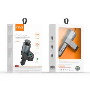Car Charger: Vidvie CC523C Car Charger PD 107 + QC 125W Dual Fast Charging