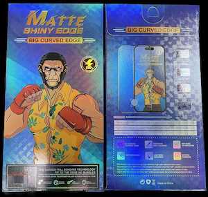 Bright Edge Matte Full Tempered Glass For iPhone 15 Pro Max