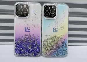Diamond Series Protective Glitter Case For iPhone 15 Plus Rainbow