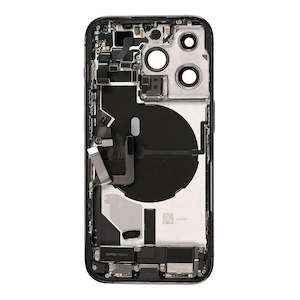 No Logo Back Housing iPhone 14 Pro Max Silver With OEM Small Parts & NFC