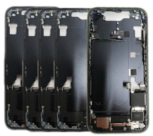 Iphone 14 Plus: No Logo Middle Housing iPhone 14 Plus Black With OEM Small Parts