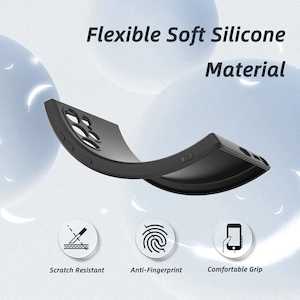 Iphone 14 Plus: Silicone Soft Feeling Case For iPhone 14 Plus Black