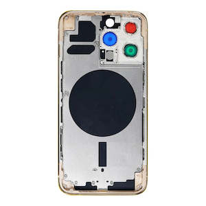 Iphone 13 Pro Max: No Logo Middle Frame Back Housing With Glass For iPhone 13 Pro Max Gold