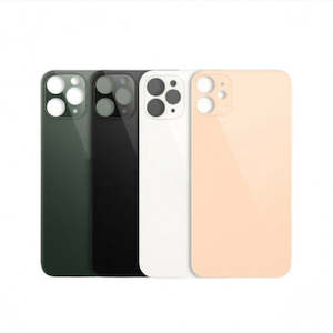 Iphone 11 Pro: No Logo Back Glass For iPhone 11 Pro 5.8" White (Big Cam Lens Hole)