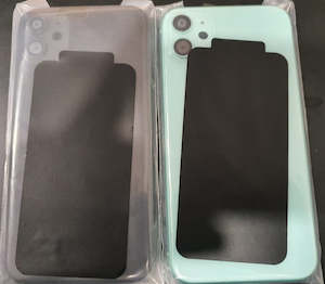 Iphone 11: No Logo Middle Frame Back Housing With Glass For iPhone 11 Green