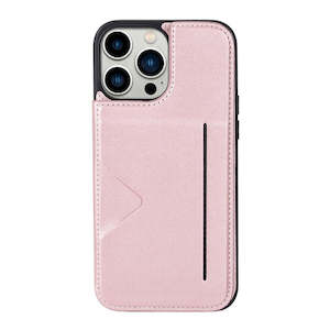 Iphone 11: Hanman Back Card Case For iPhone 11 Rose Gold