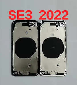 No Logo Middle Frame Back Housing With Glass iPhone SE 3rd Gen 2022 Red