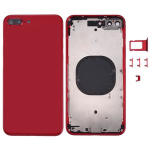 No Logo Back Housing For iPhone 8 Plus 5.5" Red With Small Parts