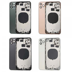 Compatible Middle Frame Back Housing With Glass For iPhone 11 Pro Gold