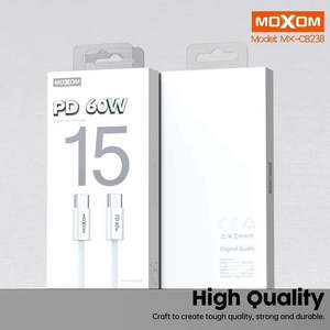 Cables: Moxom PD Usb C To Usb C Cable MXCB238