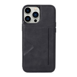 Apple Parts: Hanman Back Card Case For iPhone 16 Black