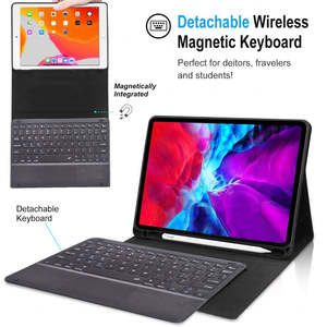 Detachable Bluetooth Keyboard Case With Pencil Holder, Backlight & Touch Pad For&hellip;