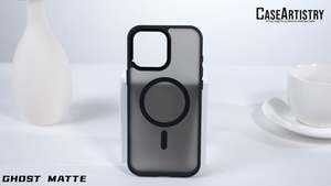 Case Artistry Mag Shield Ghost Matte Case For iPhone 13 Mini Matte Black