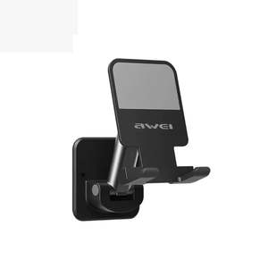 Phone Stand Holder: AWEI Foldable Wall Tablet & Phone Holder Stand Black X36