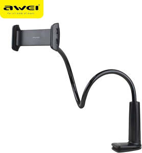 Phone Stand Holder: AWEI Flexible Long Arm X3 Phone Holder for all phones & Tablets