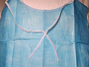 Products: Additional Bibs with ties - Sparkle White