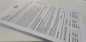 A4 Client Info & Consent Forms HP (Pad of 100) - Sparkle White