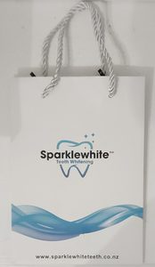 Gift bag with rope handles (holds our Home Kits perfectly) - Sparkle White