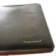 A4 Portfolio - Hand Finished Leather - Tan Interior - Black Brass Nameplate