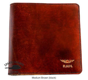 Pilot Logbook Covers: CASA (Australia) Pilot Logbook Cover - embossed small wings & initials