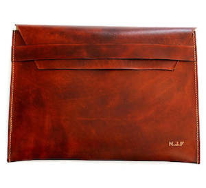 Gifts For Women: Document Folio (double expanding side gusset) - Embossed Initials