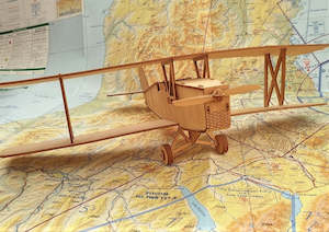 Gifts For Pilots: Tiger Moth Biplane - Ply Kitset Model - Designed & Made by Model Tech NZ