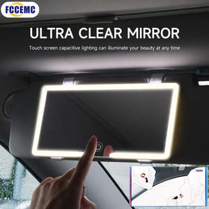 Aluminium Led Channel: Rechargeable LED HD Car Makeup Mirror
