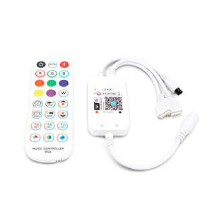 Led Controllers Remotes: 24 Key Voice Control Wi-Fi + IR RGB Remote - 2 Output